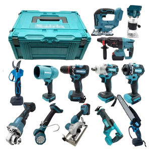 Kit d'outils électriques sans fil sans balais 13 pièces 21V rechargeable avec 6 batteries, outils personnalisables avec logo OEM, outil sans fil sans balais - Product Image 4