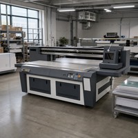 Impresora UV de Formato Grande, Máquina de Impresión UV de Cama Plana 2500x1300mm, Cabezal de Impresión Ricoh G6, Ethernet, para Vidrio, Acrílico, Madera y Señalización