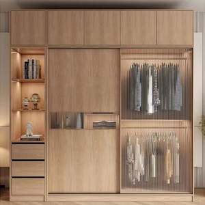 Nuevo Armario de Dormitorio Principal con Puerta de Rejilla de Nogal de Alta Gama Estilo Chino con Gran Espacio de Almacenamiento - Product Image 3
