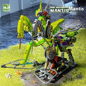 <span class=keywords><strong>Bloques</strong></span> de Construcción MJI Block 13052 13055, Rompecabezas Mecánico de Mantis, Figuras de Acción, Juguetes para Niños, Venta al Por Mayor - Product Image 1