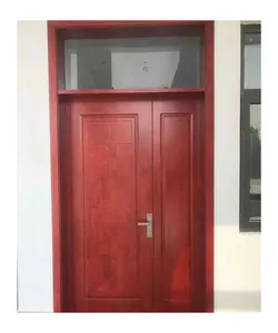Porta della camera da letto insonorizzata in legno massello personalizzata high-end porta d'ingresso di casa