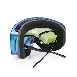 Lunettes de ski Lentille magnétique Lunettes de neige Google pour adultes Coupe-vent Lunettes de sport tendance Rose or Vert Orange Jaune - Product Image 4