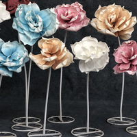 Décorations de mariage de haute qualité, ensemble debout en Eva PE fait à la main, grand présentoir de fenêtre de fleur géante en mousse