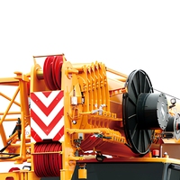 Grue tout-terrain XCA160-S de 160 tonnes, portée 38 m, flèche 68 m, la mieux notée pour l'installation et l'entretien de turbines éoliennes