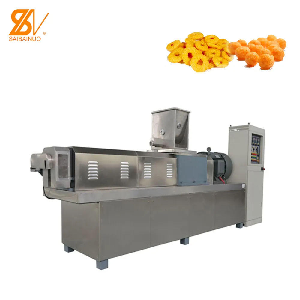 CE Top Quality Full Automation Corn Puff Snack Production Line Extruder Corn Chips Food Making Machine Price