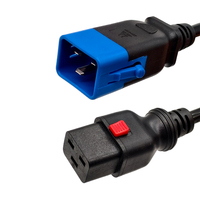 Cordon d'extension d'alimentation robuste anti-déconnexion C19 vers C20 pour PDU de rack et centre de données