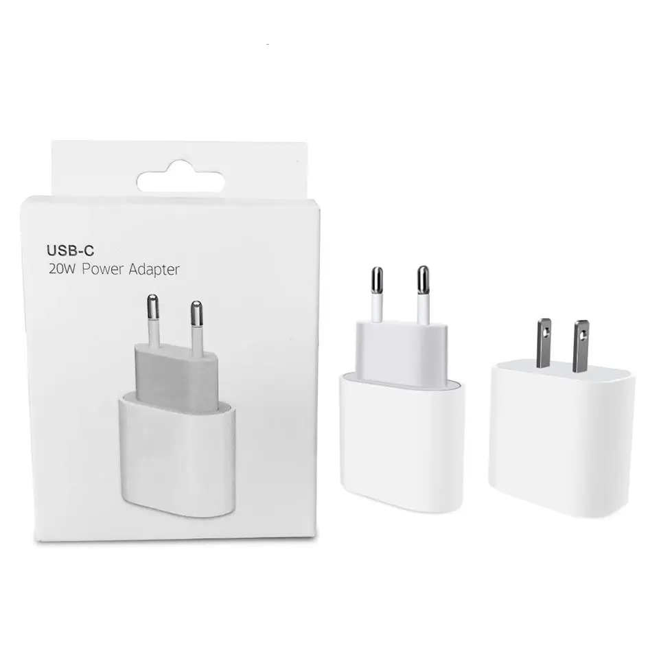 Original 1:1 Quality 20W Charger for Apple iPhone 12 Pro Max PD Fast Charging USB C Power Adapter 5V/3A 9V/2.22A with retail box
