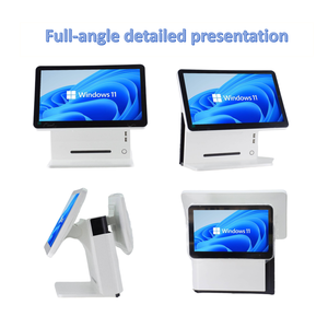 Système de point de vente tout-en-un, écran tactile capacitif, <span class=keywords><strong>caisse</strong></span> enregistreuse, double système d'exploitation Windows et Android, terminal de point de vente 15,6 pouces, écran 11,6 pouces - Product Image 2