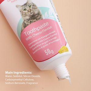 Ensemble de brosses à <span class=keywords><strong>dents</strong></span> écologiques pour chats avec dentifrice saveur fromage et brosse de bain - Product Image 4