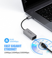 Adaptador de Red USB 3.1 para Computadoras Portátiles y de Escritorio, 10/100/1000 Mbps, Tipo C, Gigabit, RJ45, LAN, Ethernet
