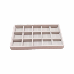 Plateau d'Organisation Luxe en Velours pour Bijoux, Support de Présentation de Luxe Très Vendu, Plateaux pour Colliers, Boîtes à Bijoux et Emballages Imprimés - Product Image 1