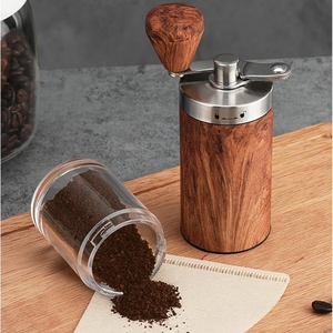Portable Stainless Steel Manual Coffee Grinder with Marble Patterned Grain Hand Crank <strong>Floding</strong> Design - Product Image 6