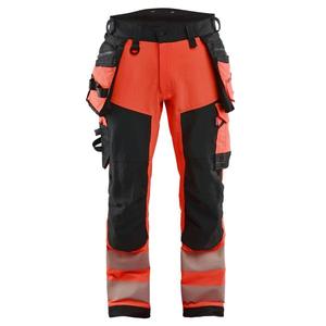 BLAKLADER - 112216485599D92 Hi-Vis <b>trousers</b> 4-way <b>stretch</b> Red hi-vis/<b>black</b> - EAN 7330509907252 HI-VIS WORKWEAR - Product Image 1