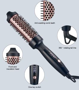 Peine para Cabello 2 en 1 con Calentamiento Rápido e Iones Negativos, Plancha de Pelo Profesional, Plancha y Rizador de Pelo - Product Image 2