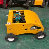 Tondeuse RC autotractée robuste 550 mm 4x4 à moteur essence 4 temps pour pentes et terrains accidentés, homologuée CE EPA, de qualité industrielle