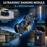 Émetteur-récepteur de Module de télémétrie à ultrasons étanche 40kHz divisé pour DC3-5V plage de détection de 0.5 à 5m de niveau d'eau sous-marine