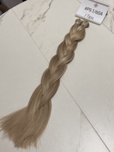 ผมต่อแบบ I-Tip แบบ Double Drawn เกรด P9.1/60A ผมแท้บริสุทธิ์  ผมต่อแบบ I-Tip สีออมเบรบลอนด์ไฮไลท์  สำหรับผู้หญิงทั้งศีรษะ - Product Image 4