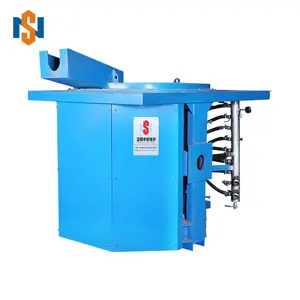 Small capacity melting scrap copper steel shell holding furnace with reducer price