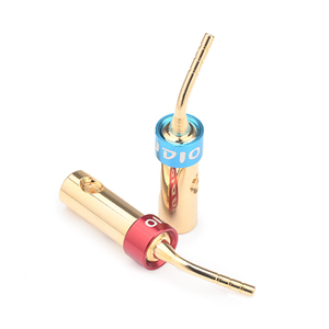 Mạ Vàng Chuối âm thanh cắm Hifi vít thiết bị đầu cuối cho loa cáp pin dây âm thanh video pin cắm cho HIFI loa khuếch đại - Product Image 1