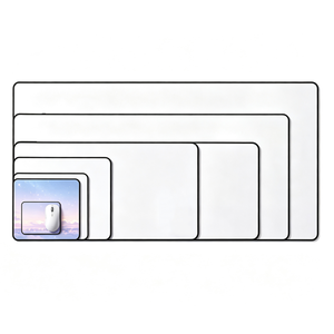Tapis de souris de jeu grand format blanc vierge pour sublimation, en caoutchouc, tailles personnalisées, fabrication ODM en usine, pour impression - Product Image 1