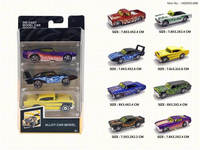 Éxito de Ventas: Auto de Carreras a Escala 1/64 de Aleación, Modelo Deslizante de Rueda Libre, Mini Coche Deportivo Clásico Diecast