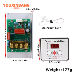 Điều chỉnh điện áp AC 220V 6000W động cơ điện tốc độ điều khiển mờ Dimmer nhiệt + Bảng điều khiển kỹ thuật số - Product Image 2