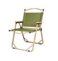 Chaise pliante portable Kermit en aluminium et tissu Oxford, logo personnalisé, pour camping, pêche, loisirs, plage, patio, 51x50x78cm