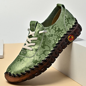 Mode dernier style cousu à la main <span class=keywords><strong>chaussures</strong></span> pour femmes semelles souples en cuir souple confortable grande taille <span class=keywords><strong>chaussures</strong></span> plates décontractées - Product Image 5