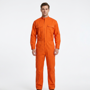 Combinaison de travail ignifuge orange, coupe régulière, vêtements de sécurité pour atelier et usine - Product Image 5