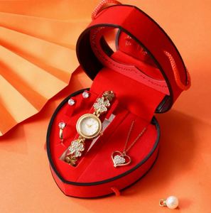 Valentine's Day Promotion Women's Gift <b>Set</b> with Bracelets <b>Watches</b> Rings Necklaces Perfect Souvenirs for Girlfriends - Product Image 3
