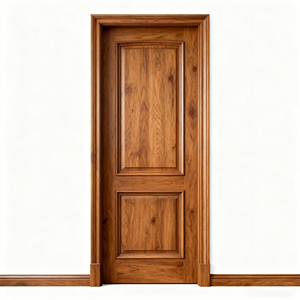 Porte coupe-feu en bois massif de style américain moderne, homologuée UL, pour hôtel, résistance au feu 30 minutes, fabrication en usine depuis 36 ans, ODM/OEM - Product Image 2