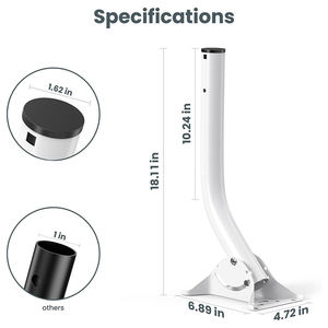 JH-Mech-Mât en J réversible, 2 paquets, montage polyvalent et résistant, large compatible, solidement fixé, <span class=keywords><strong>antenne</strong></span> J-pole en métal résistant aux intempéries - Product Image 5