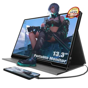 13 Zoll LCD-Bildschirm High-End 1080p uhd tragbarer Touchscreen tragbarer Gaming-Monitor Ips Panel Hdr ohne Batterie Mini-PC-Monitor