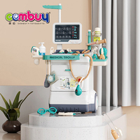 Jeu de simulation interactif, table de traitement du médecin, jouet, chariot médical