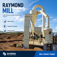Moteur AC Sinoma pour broyeur Raymond robuste, pour ligne de broyage de roche phosphatée et de calcaire à grande échelle, capacité de 0,5 à 2,7 t/h, stable
