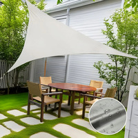 Voile d'ombrage triangulaire diagonale en tissu polyester épaissi, imperméable pour extérieur, protection 2000-3000mm