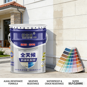Bunkerway BKW RW1 Exterior Wall <b>Paint</b> Waterproof UV Resistant Acrylic Latex Household Brush Cement Wall <b>Coating</b> Indoor Outdoor - Product Image 3