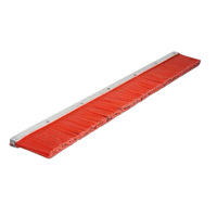 Brosse de nettoyage industrielle en PP rouge avec fil d'acier mélangé, longueur de poils personnalisable, pour machine à fabriquer des tiges