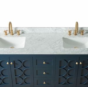 Pour <span class=keywords><strong>Homedee</strong></span> Moderne Tout Bleu Design Stable Durable Monté Au Sol En Bois Salle De Bains Vanité Cabinet Combo pour Appartement Hôtels Gym - Product Image 3