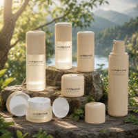 Ensemble de soins de la peau tout-en-un, emballage 30 50 100 150 ml, flacon pompe cosmétique sans air en plastique, flacon hermétique pour lotion, flacon rechargeable pour crème