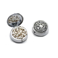 Chapelet religieux haut de gamme de 6cm, boîte à bijoux, emballage en métal, boîte à cadeau pour collier catholique