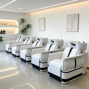 Nuevo Sillón de Peluquería para Lavado de Cabeza y Spa, Moderno, Eléctrico, con Masaje de Espalda, <span class=keywords><strong>Lavacabezas</strong></span> y Silla para Salón - Product Image 3
