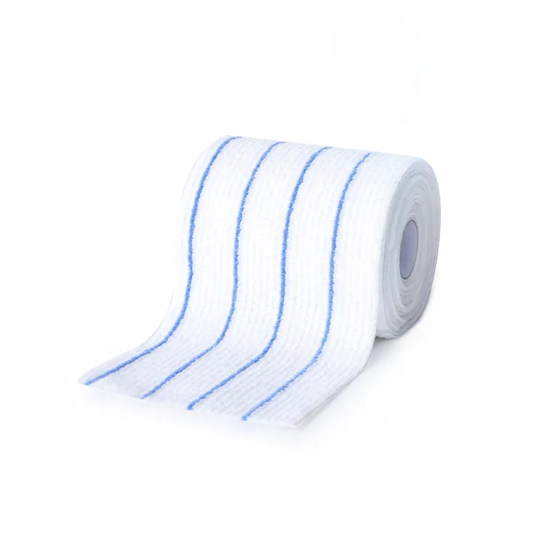Hospital janitorial supplies flat mop cloth refill in roll disposable microfiber mop pads for floor cleaning