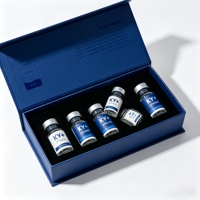 Ensemble de flacons de peptides personnalisés 5 pièces 2-10 ml avec étiquettes et boîte personnalisées