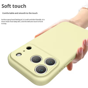 Funda Protectora para Teléfono con Protección Total de la Cámara, Silicona Líquida Real con <span class=keywords><strong>Forro</strong></span> de Microfibra, Tacto Suave y Acabado Aceitoso para <span class=keywords><strong>iPhone</strong></span> 17 Air 17 Pro Max - Product Image 5