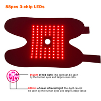 Sabuk Terapi Cahaya Merah Kelas Medis 10W 2025 660nm 850nm Terapi Fotodinamik LED Inframerah untuk Penggunaan di Rumah