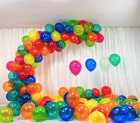 Vente en gros de ballons colorés en latex de pierres précieuses transparentes pour l'obtention du diplôme confession de mariage ballons de fête de forme ronde