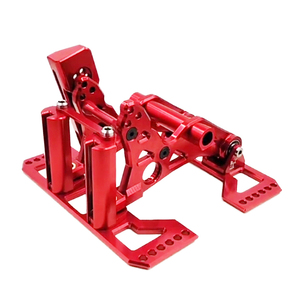 Pièces de cadre en aluminium usiné CNC, rouge, pour accessoires de scooter à neige, service de fabrication sur mesure - Product Image 5