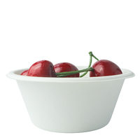 Boîtes à lunch écologiques 8OZ pour les fêtes, assiettes en papier écologiques jetables, bols ronds en bagasse 8OZ pour le déjeuner