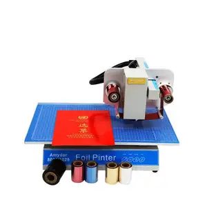 md8025 digital flatbed gold foil printer printing machine for hot stamping on paper bag/ leather / thesis tender cover